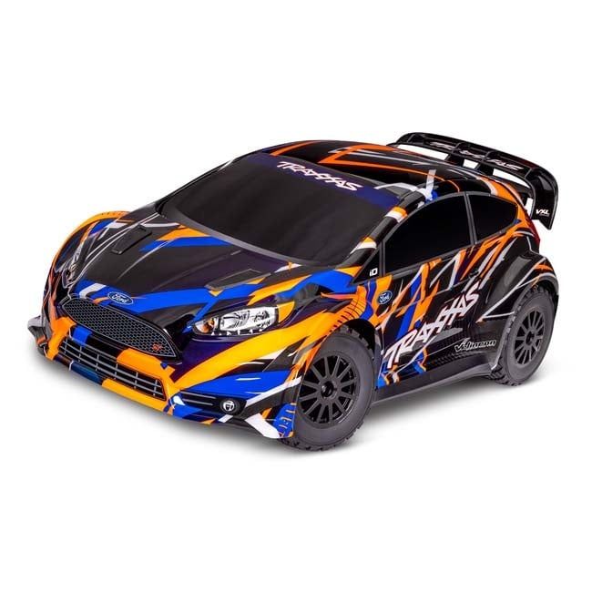 TRX-74276-4-ORNG Traxxas Ford Fiesta ST Rally Car - VXL Brushless AWD RTR, 1/10 Scale, 3S, Orange