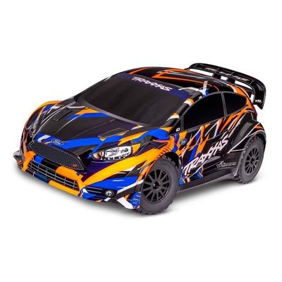 TRX-74276-4-ORNG Traxxas Ford Fiesta ST Rally Car - VXL Brushless AWD RTR, 1/10 Scale, 3S, Orange