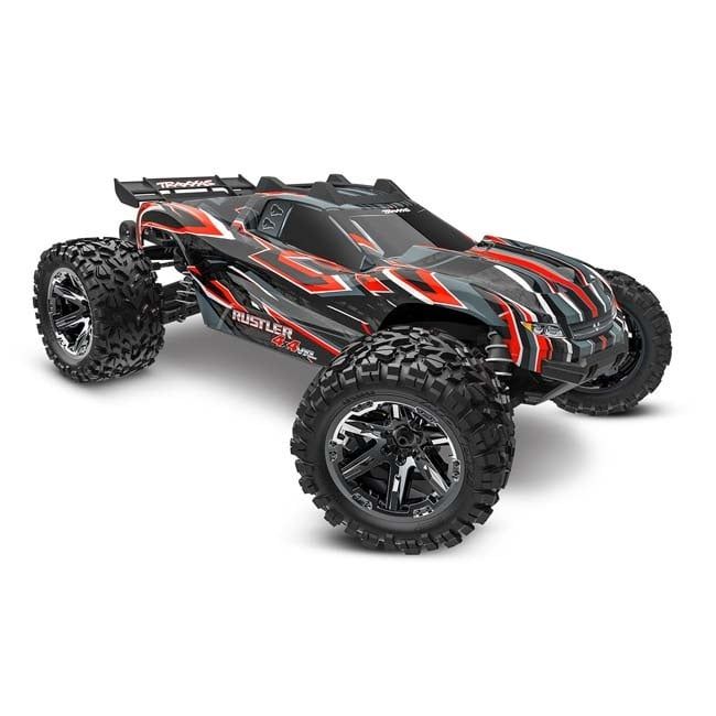 TRX-67376-4-RED Traxxas Rustler 4X4 VXL Red Stadium Truck 1/10 4WD