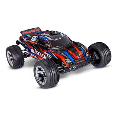 TRX-37354-4-RED Traxxas Rustler 2WD BL-2s HD Stadium Truck, Red