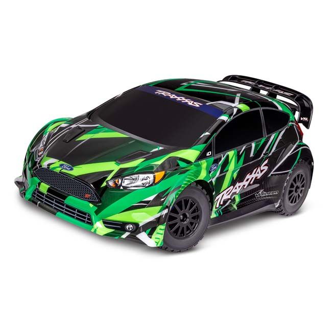 TRX-74276-4-GRN Traxxas Ford Fiesta ST Rally Car - VXL Brushless AWD RTR, 1/10 Scale, 3S, Green