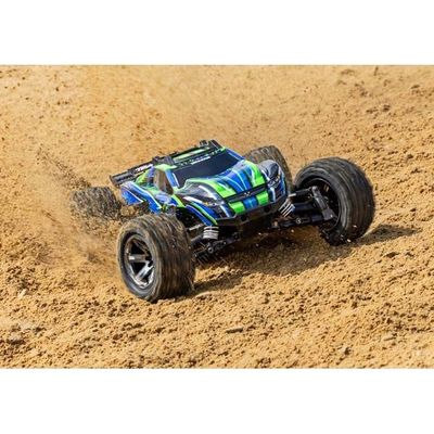 TRX-67376-4-GRN Traxxas Rustler 4X4 VXL Green Stadium Truck 1/10 4WD