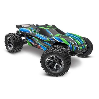 TRX-67376-4-GRN Traxxas Rustler 4X4 VXL Green Stadium Truck 1/10 4WD