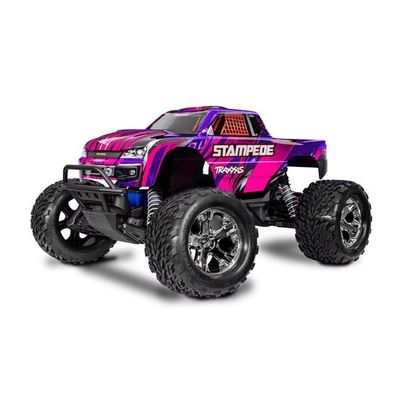TRX-36254-8-PINK Traxxas Stampede 2WD HD 1/10 Scale Monster Truck with Battery - Pink