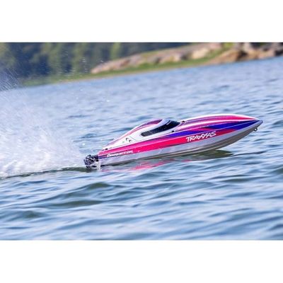 TRX-106064-4-PINK Traxxas Disruptor®: High Performance Race Boat with TQ 2.4 GHz radio system
