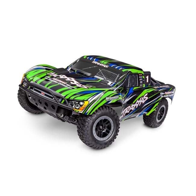 TRX-58334-4-GRN Traxxas Slash 2WD BL-2s HD Short Course Truck Green (Collector Specs)