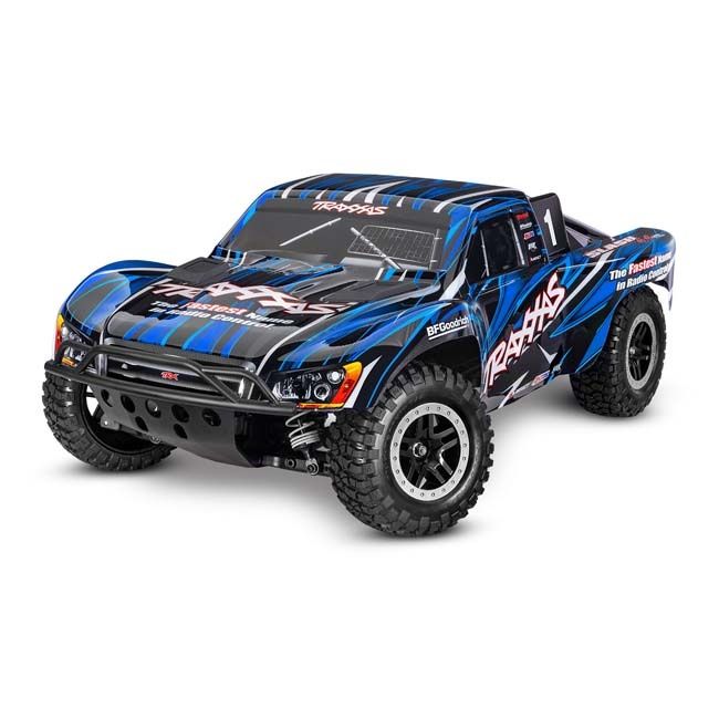 TRX-68386-4-BLUE Traxxas Slash 4X4 VXL HD 1/10 Scale 4WD Short Course Truck