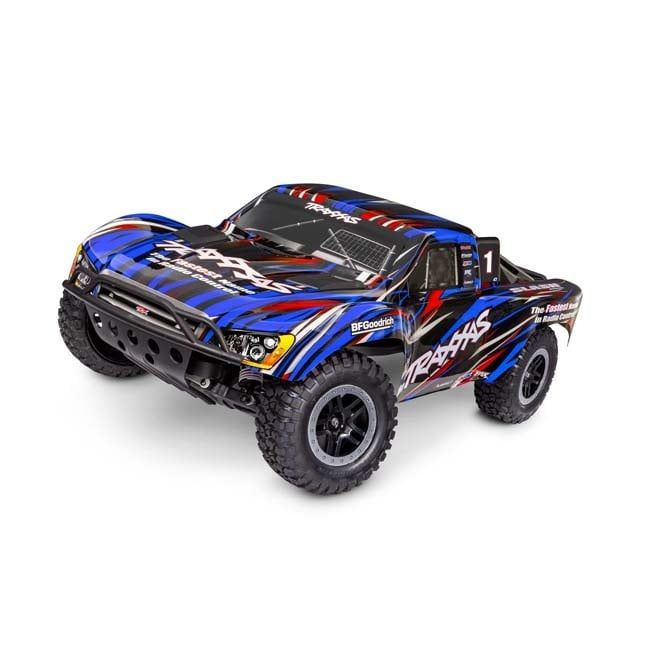 TRX-58334-4-BLUE Traxxas Slash 2WD BL-2s HD Short Course Truck Blue (Collector Specs)