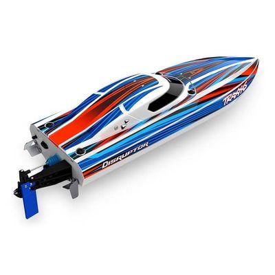 TRX-106064-4-BLUE Traxxas Disruptor®: High Performance Race Boat with TQ 2.4 GHz radio system