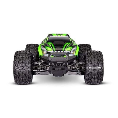 Traxxas Mini Maxx BL-2S 4WD Green Action Shot 1