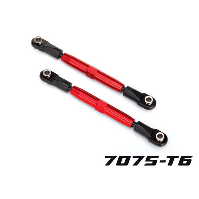TRX-3644R Traxxas TUBES Camber Links, 7075-T6 Aluminum, Red-Anodized, 73 mm (Pair)