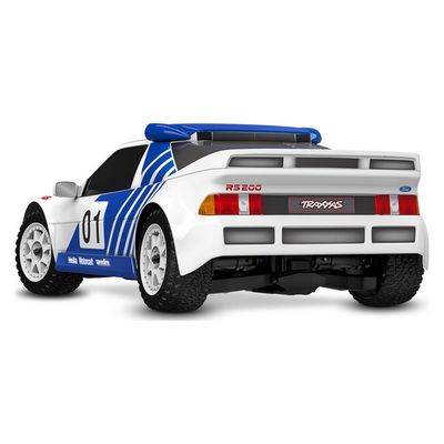 TRX-108046-1-WHT Traxxas 1/16 Mini Rally VXL Ford RS200 (White) - Brushless 4WD RTR