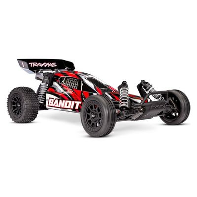 TRX-24254-8-REDX Traxxas Bandit XL-5 1/10 2WD Sport Buggy with Battery - RedX
