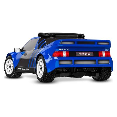 TRX-108046-1-BLUE Traxxas 1/16 Mini Rally VXL Ford RS200 (Blue) - Brushless 4WD RTR