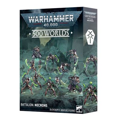 GWS-49-51 Games Workshop Warhammer 40,000 500 Worlds Battalion: Necrons
