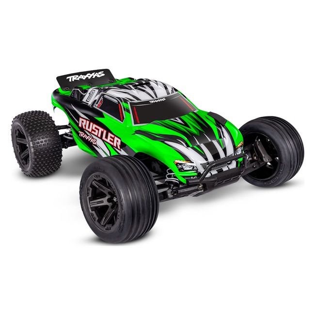 TRX-37254-8-GRNX Traxxas Rustler 2WD XL-5 HD Stadium Truck with Battery, GreenX