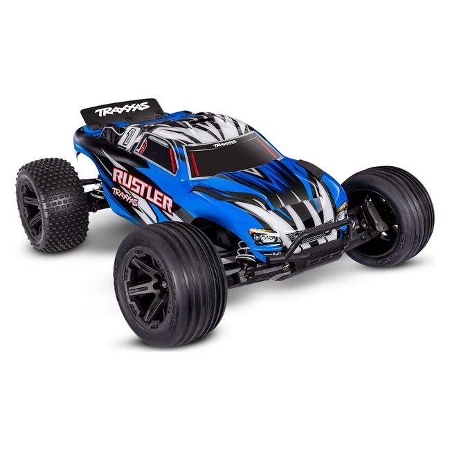 TRX-37254-8-BLUEX Traxxas Rustler 2WD XL-5 HD Stadium Truck with Battery, BlueX