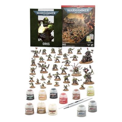 GWS-60-53 Games Workshop Getting Started with Orks - Warhammer 40,000 Starter Set
