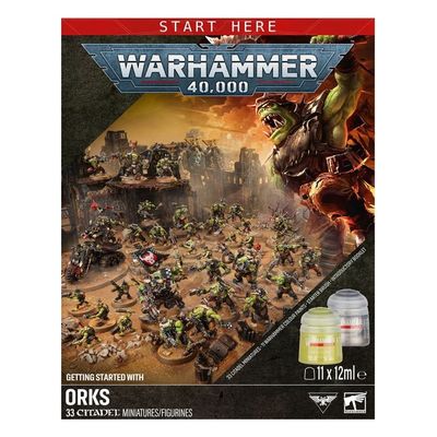 GWS-60-53 Games Workshop Getting Started with Orks - Warhammer 40,000 Starter Set