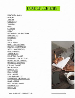 The Healthy Living Planner