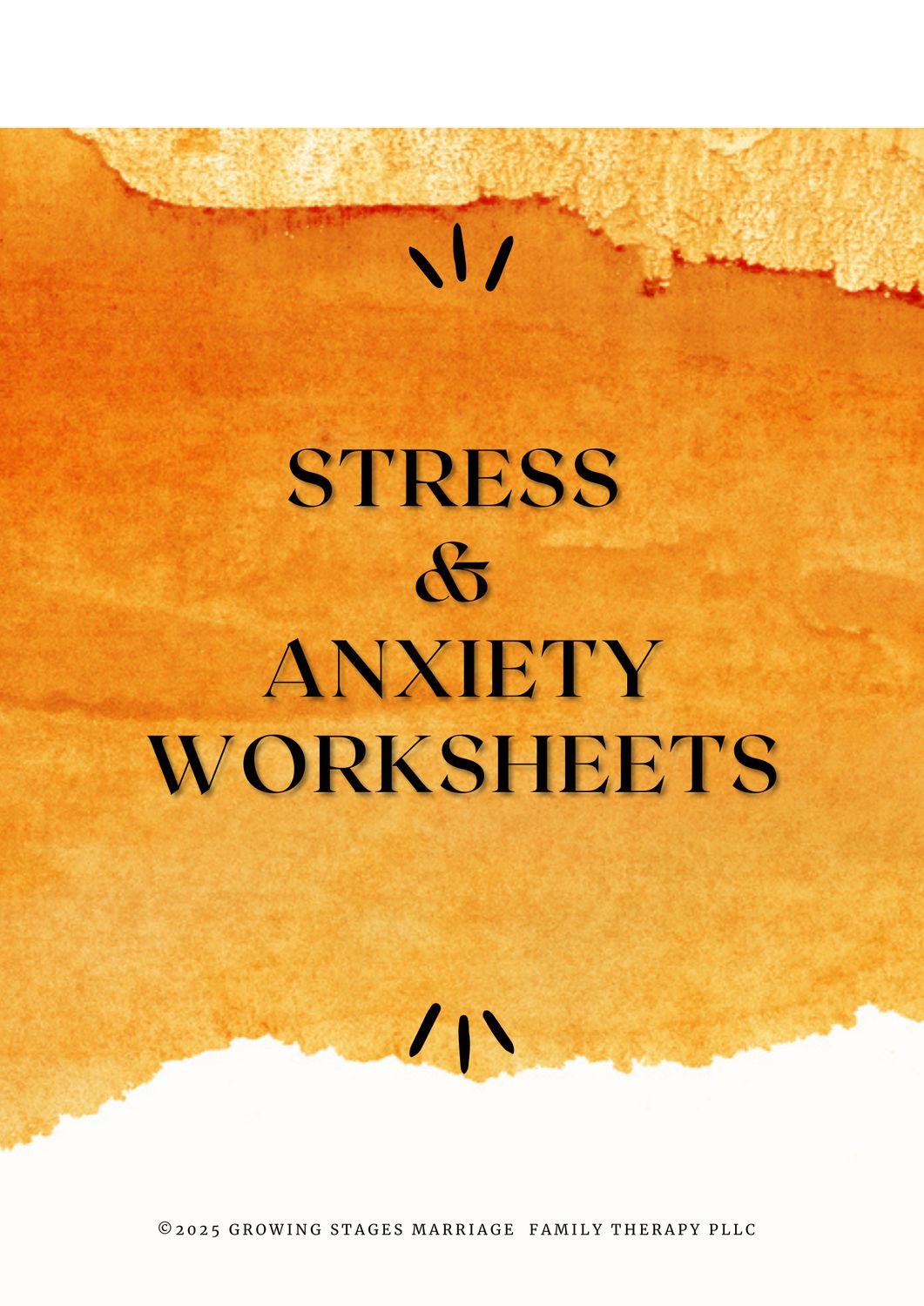 Stress &amp; Anxiety Worksheets