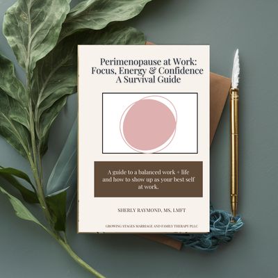 perimenopause at work survival guide digital workbook for focus energy confidence