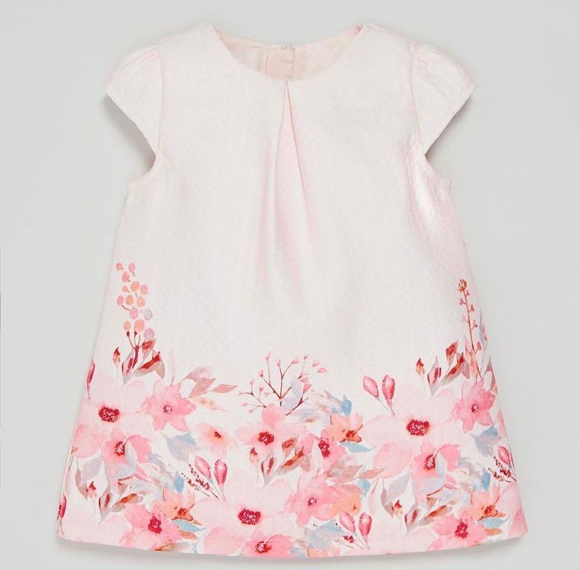 2018509 - Girls Dress Occasion - 18-23mths - Pink Floral