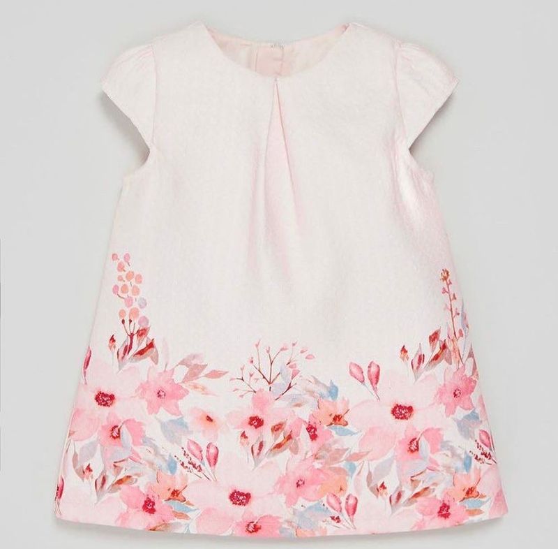 2018509 - Girls Dress Occasion - 18-23mths - Pink Floral