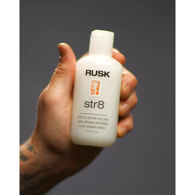 Rusk Str8 Anti-Frizz &amp; Anti-Curl Lotion 6oz