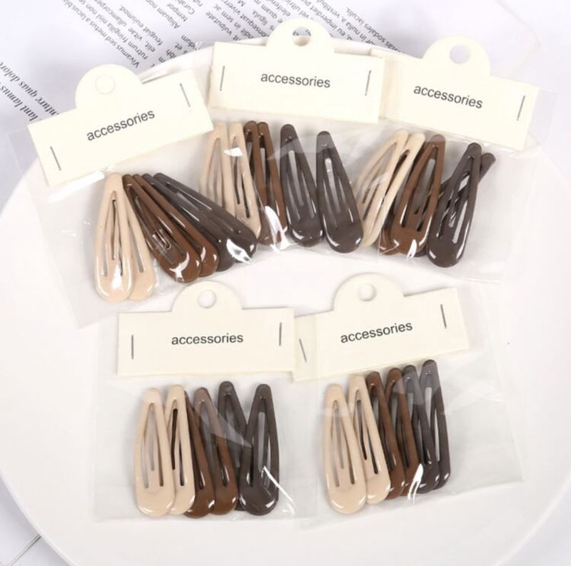Hair Clip - Snap (Brown)