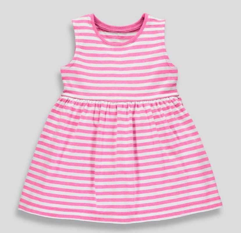 2018638 - GirlDDress - 12-18mths - PStripe  Njungle