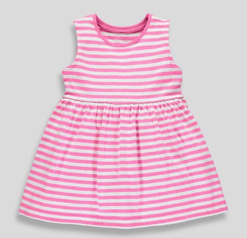 2018638 - GirlDDress - 12-18mths - PStripe  Njungle