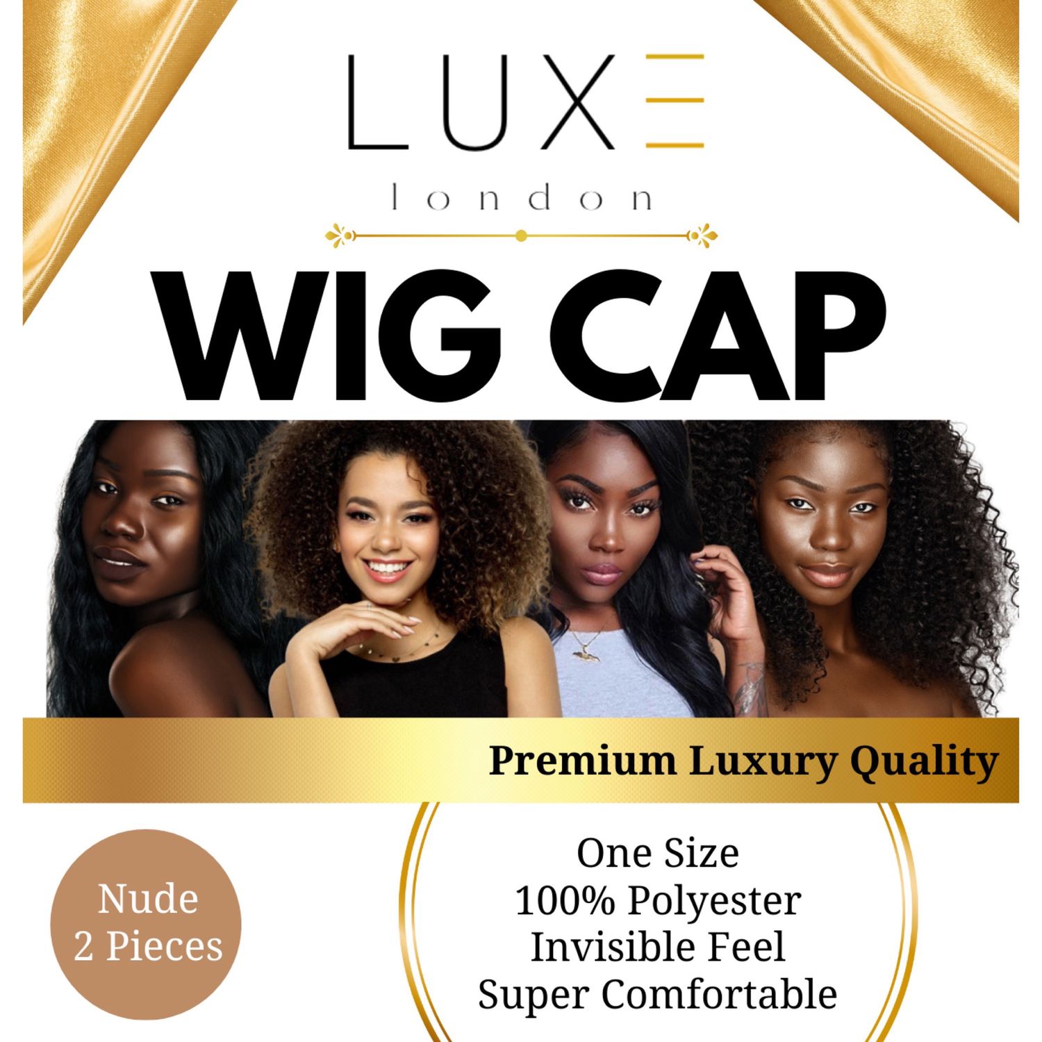 Wig Cap 2pk - Nude