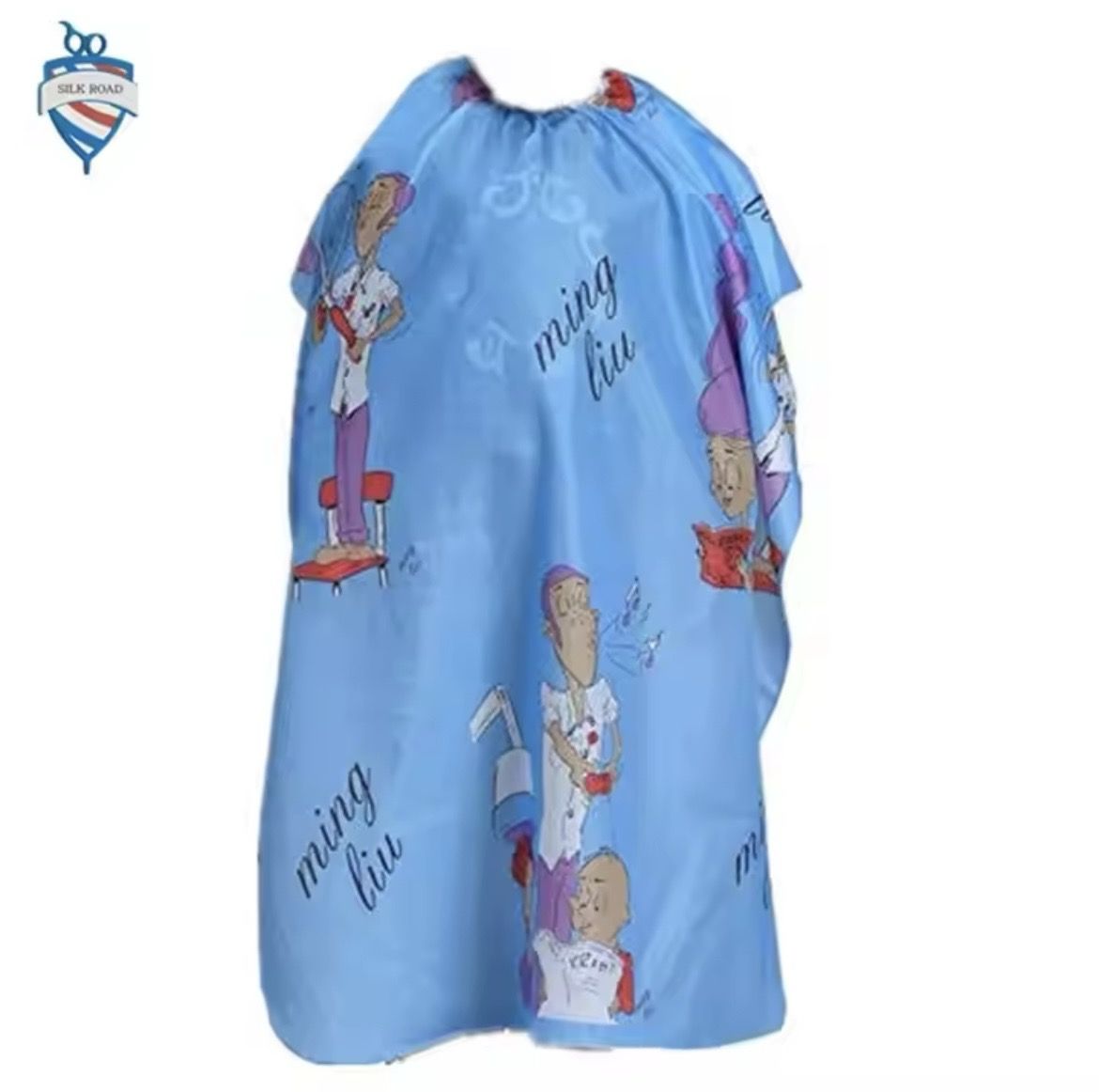 Styling Cape - Barber Print - Blue (Kids)