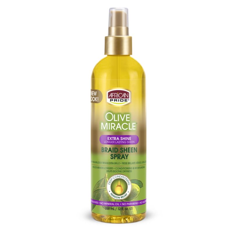 AFRICAN PRIDE OLIVE BRAID SHEEN [EXTRA SHINE] 12oz