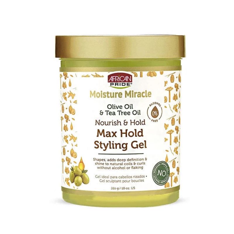 African Pride Moisture Style Gel [Olive&amp;Tea] 18oz