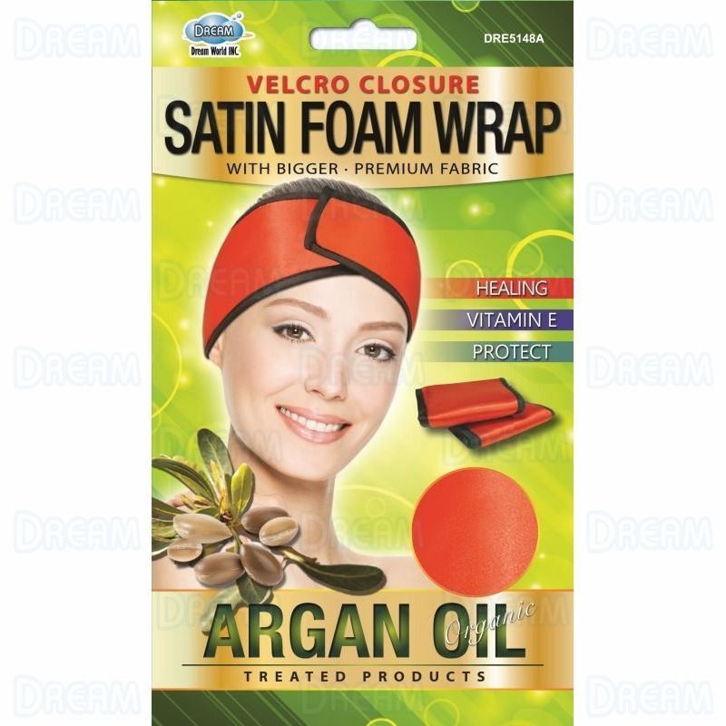 DREAM FOAM WRAP VELCRO SATIN- BLK
