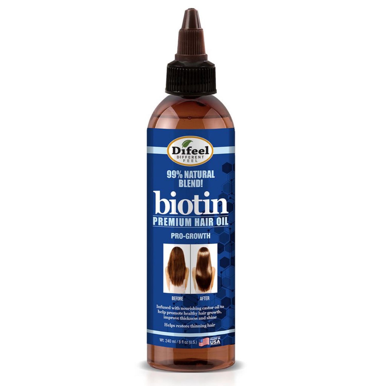 Difeel Premium Hair Oil - Biotin Pro-Growth 8oz