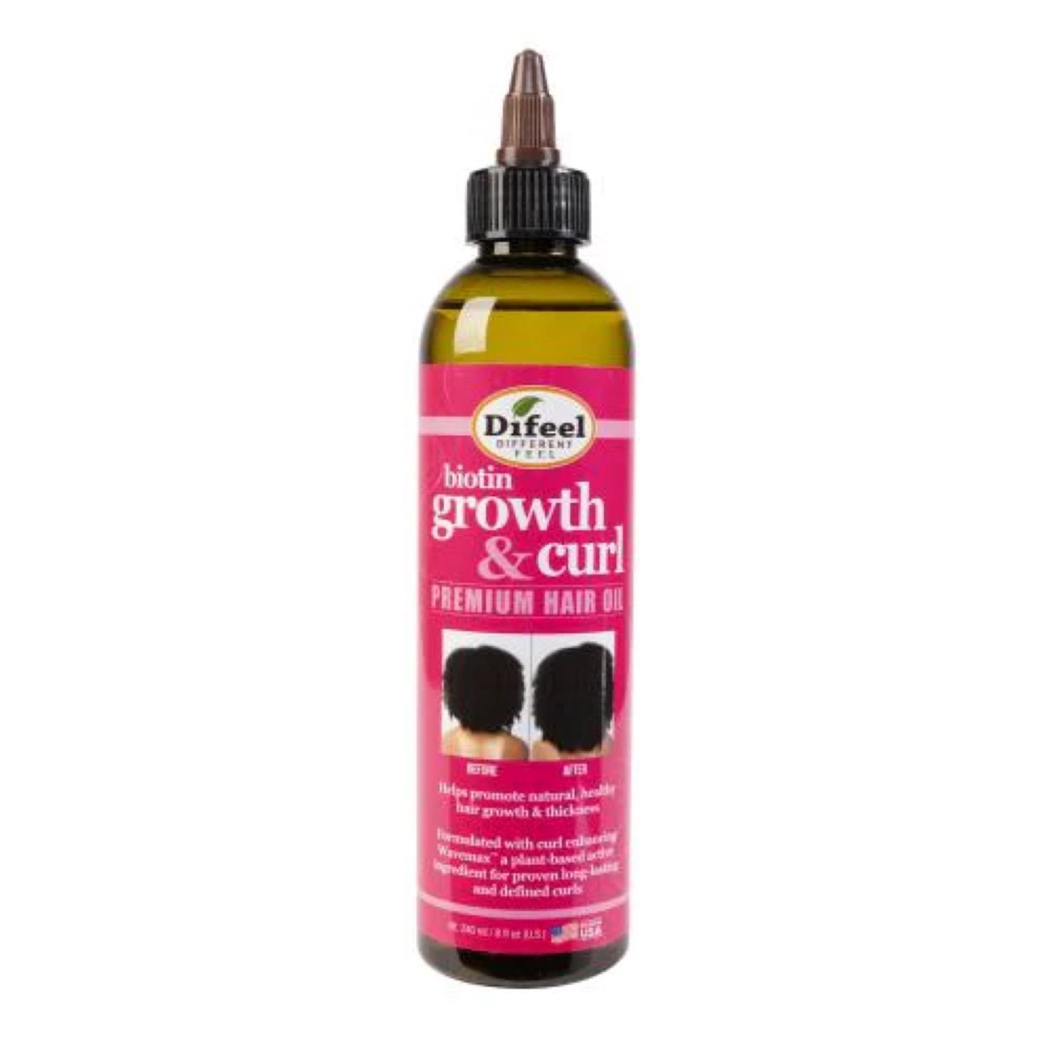 Difeel Premium Hair Oil - Growth/Curl Biotin 8oz