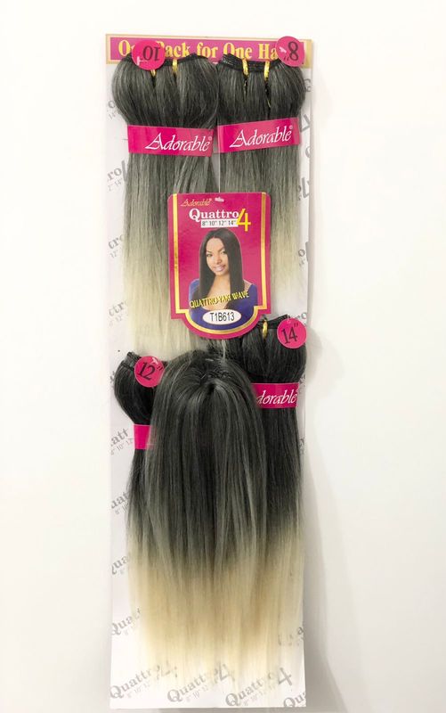 Adorable Pink - Yaki Wave 4pcs w/Closure – (8/10/12/14) - 1B/613