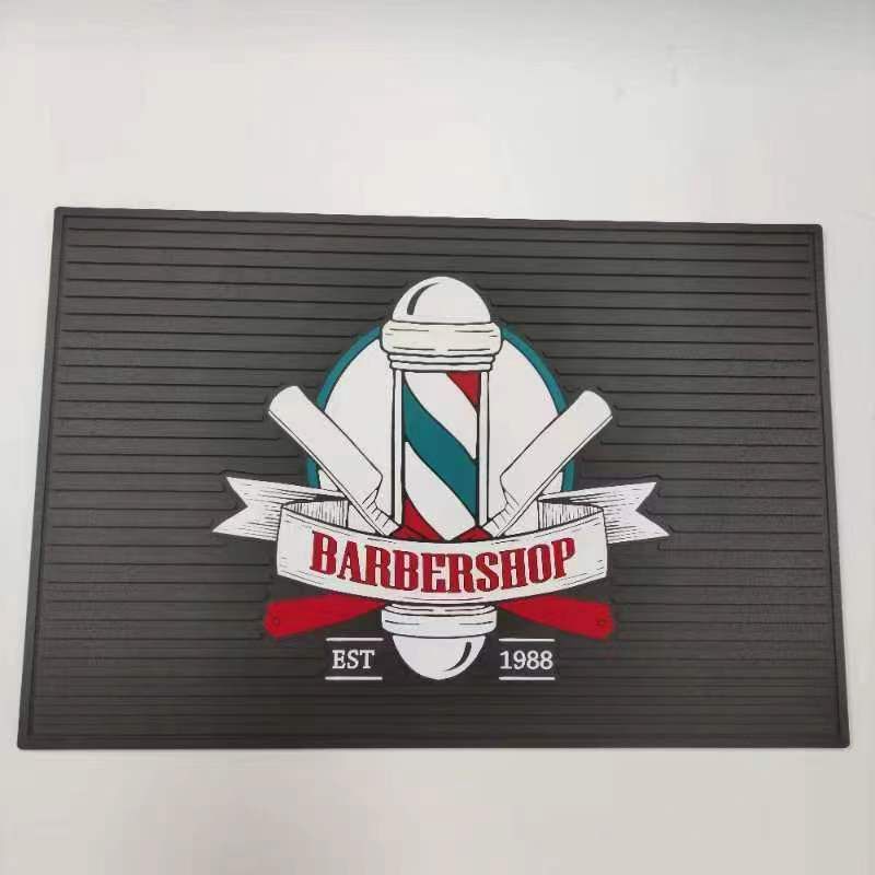 Mat - Large Silicone Heat Resistant - Barbershop w/Pole