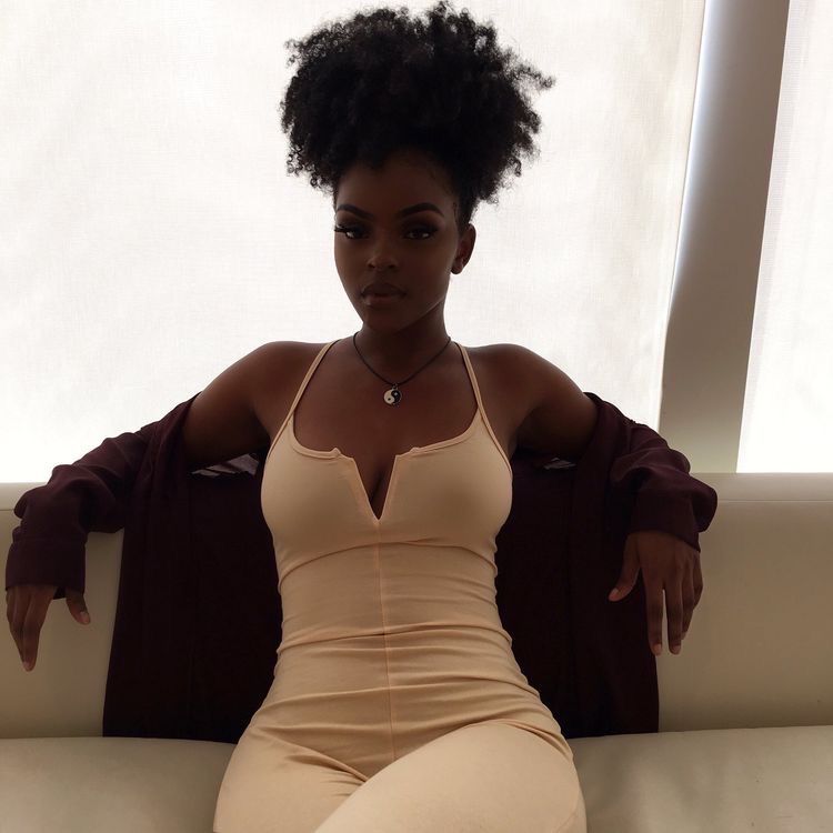 Raw Hair - Afro Curly Puff