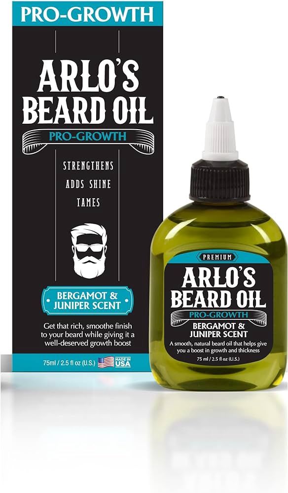 ARLO&#39;S BEARD OIL BERGAMOT JUNIPER 2.5oz