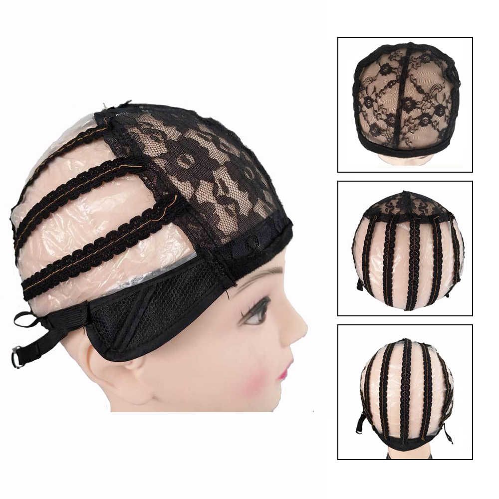 Adjustable Lace Wig Cap - Black