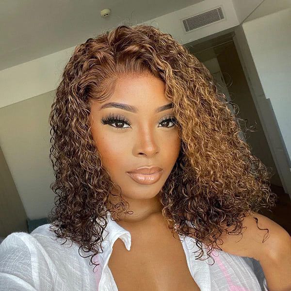 Closure Wig - Deep Curl 1B