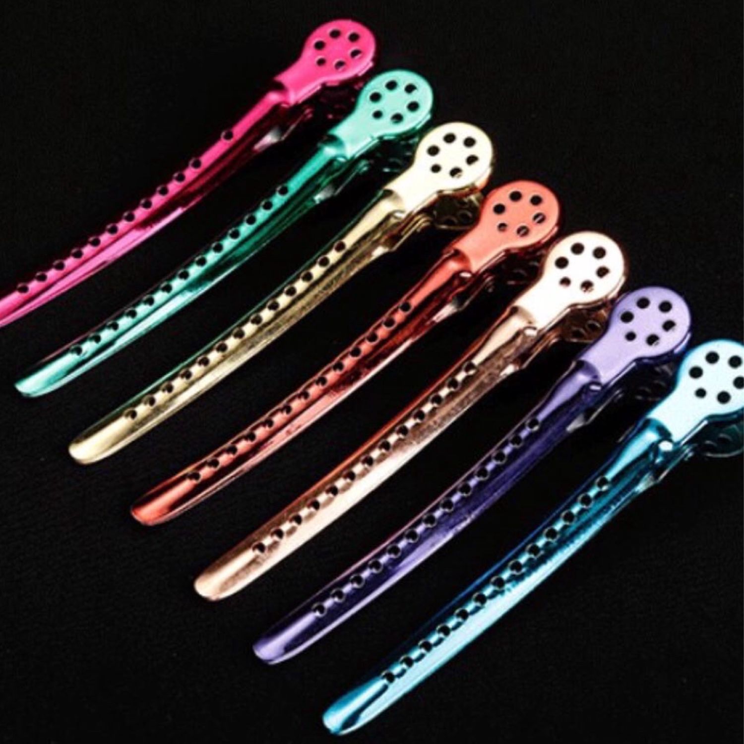 Pro Alligator Grip Clip - Metal - Pink/Blue (4pk)