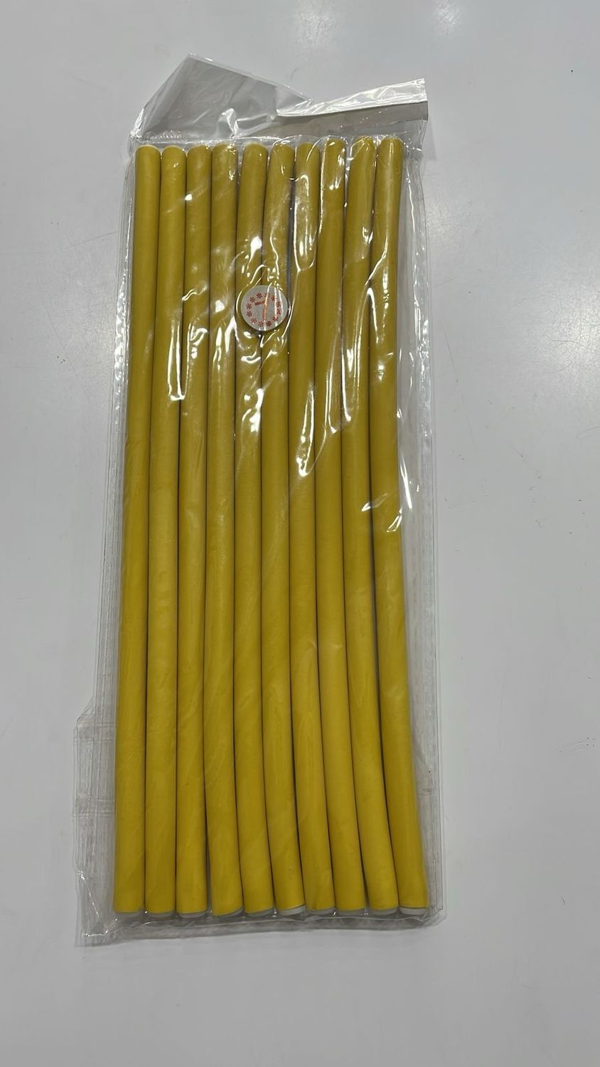 Foam Curl Rods - Small Yellow -10pk