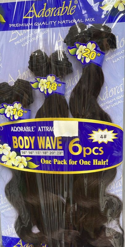Adorable - Body Wave 6pcs – (16/18/20) - 4