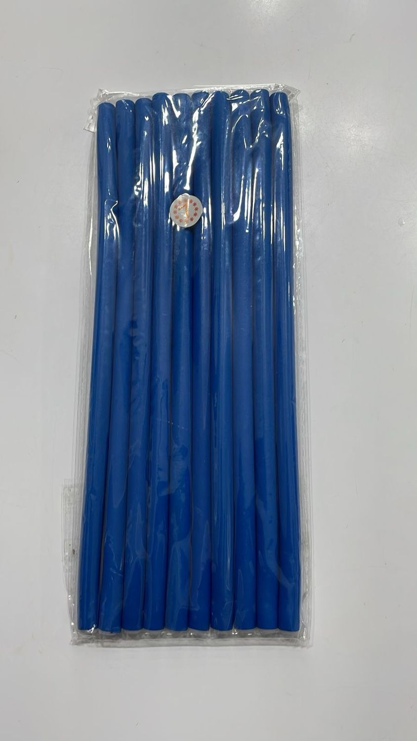 Foam Curl Rods - Medium Blue - 10pk