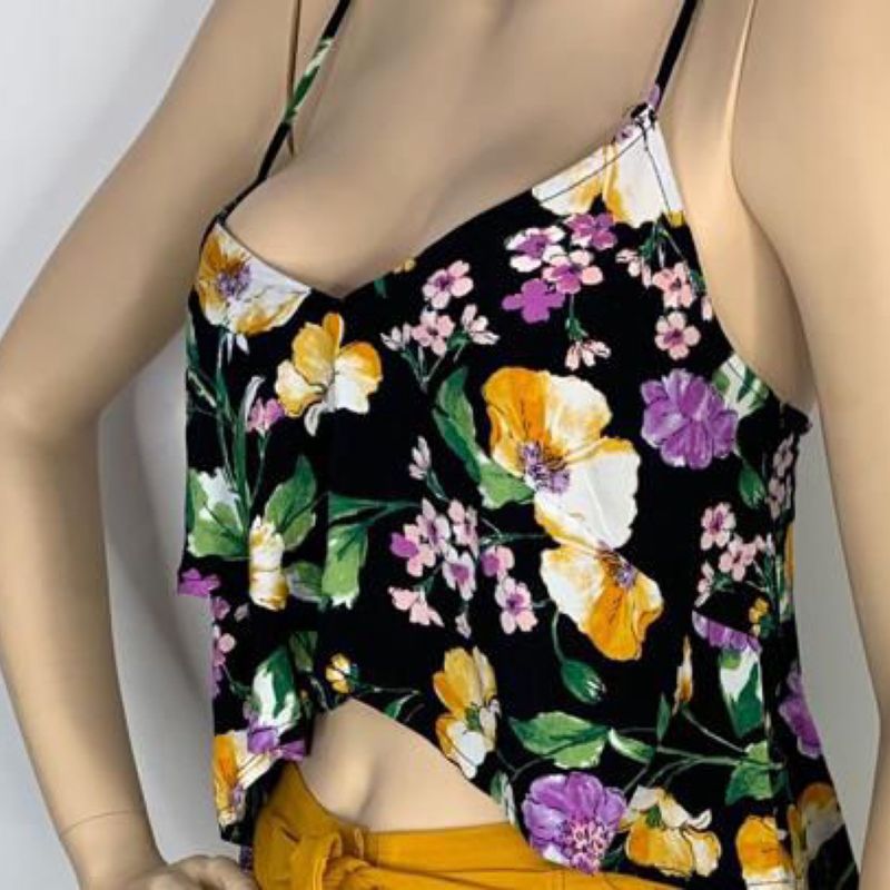 Ladies Top - Floral Strap (ST4071)
